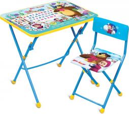 Комплект детской мебели Маша и медведь 3-7 лет, мягкое сиденье (арт. КУ1)